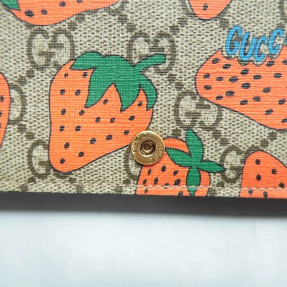 100% Authentic GUCCI  Brown Canvas Shoulder Bag 742-102024 - Picture 9 of 12